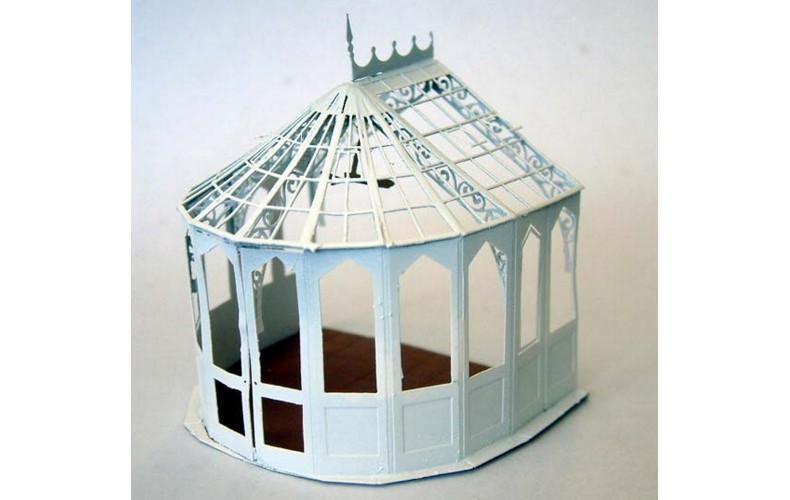 F130 Victorian Style Conservatory F130 Unpainted Kit OO Scale 1:76