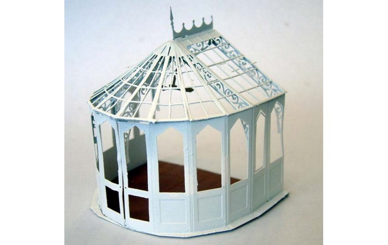 F130 Victorian Style Conservatory F130 Unpainted Kit OO Scale 1:76