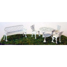 F133 wrought iron Garden Furniture F133 Unpainted Kit OO Scale 1:76