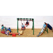 F152 Childrens Playground scene Unpainted Kit OO Scale 1:76 