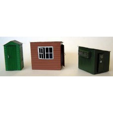 F156 assorted Garden Sheds F156 Unpainted Kit OO Scale 1:76