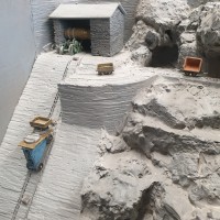 F161b Slate Cliff Railway & Winding House Unpainted kit (009/OO Scale 1/76th)