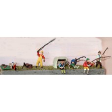 F163 Fisherman & Equip (rods,box & shelter)  Unpainted Kit OO Scale 1:76 