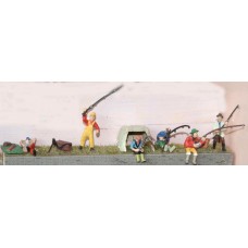 F163p Painted Bankside Fisherman & Equipment OO 1:76 Scale Model Kit