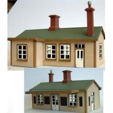 F166 Surburban Station Building (brass) Unpainted Kit OO Scale 1:76