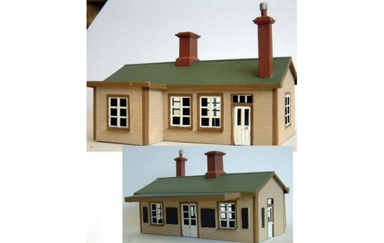F166 Surburban Station Building (brass) Unpainted Kit OO Scale 1:76