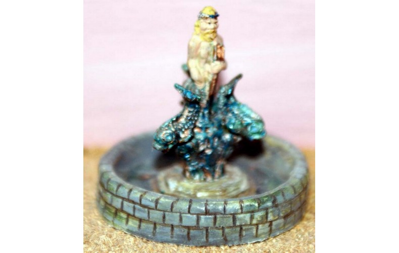 F176p Painted Neptune Water Fountain OO Scale 1:76