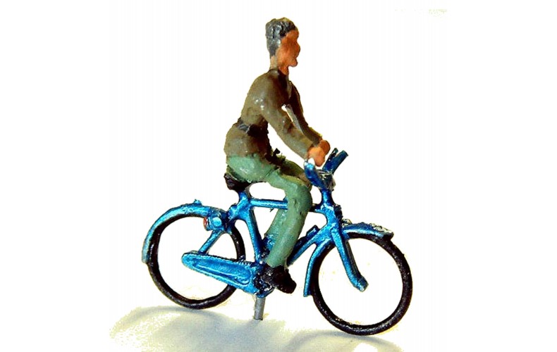 F203 Bicycle and Riding Figure Unpainted Kit OO Scale 1:76 