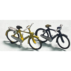 F203a 2 x 1950's Bicycles (2 different) Unpainted kit (OO Scale 1/176th)