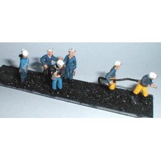 F211a 6 Assorted Coal Miners Set 1 Unpainted Kit OO Scale 1:76 