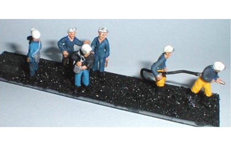 F211a 6 Assorted Coal Miners Set 1 Unpainted Kit OO Scale 1:76 