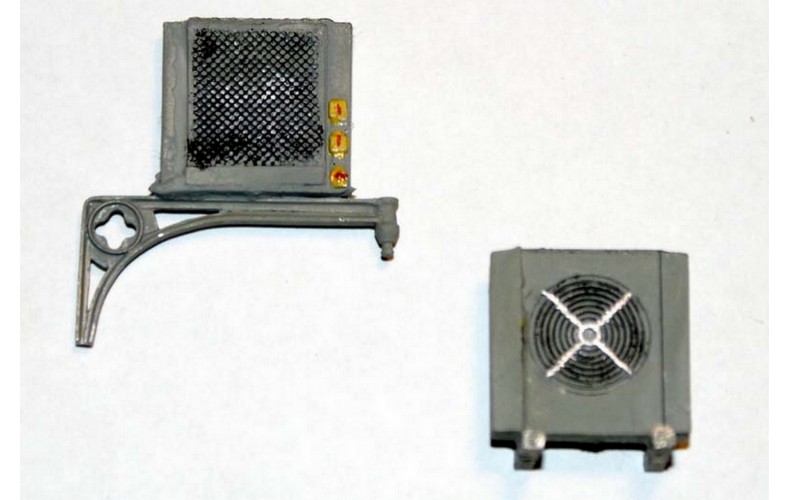 F236 2 x Air Conditioning Units F236 Unpainted Kit OO Scale 1:76
