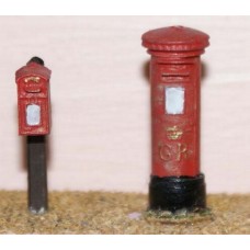 F24a 2 x G.R. Pillar Boxes F24a Unpainted Kit OO Scale 1:76