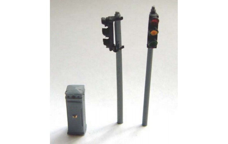 F28p Painted Single Head Traffic Light OO Scale 1:76