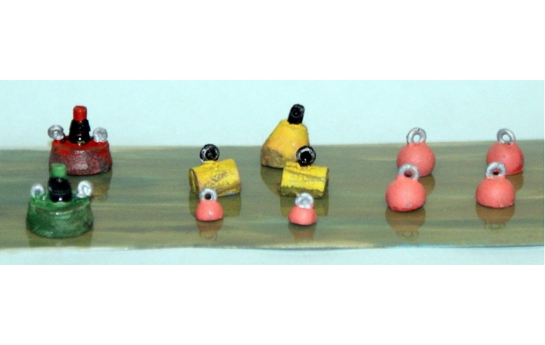 F293 Waterline Bouys & Deep water markers F293 Unpainted Kit OO Scale 1:76