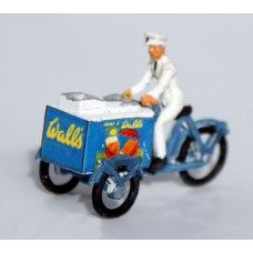 F2 upgraded Ice Cream Vendor & incl transfers Unpainted Kit OO Scale 1:76 