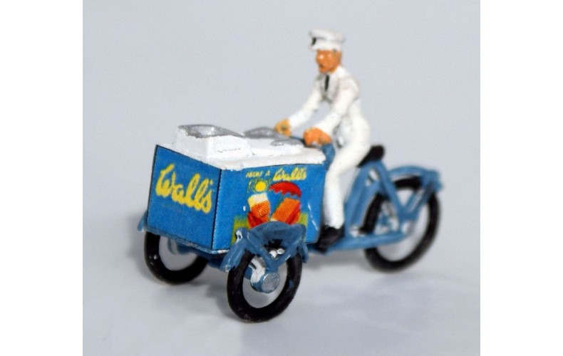 F2 upgraded Ice Cream Vendor & incl transfers Unpainted Kit OO Scale 1:76 