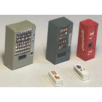 F317 5 x Vending Machines (3 stand & 2 Wall) (OO scale 1/76th)