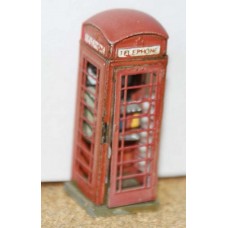 F31 Telephone box. Series 6. 1936 on F31 Unpainted Kit OO Scale 1:76