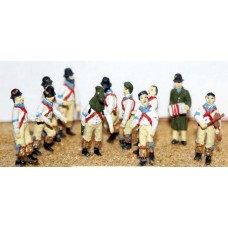 F36 Morris Dancers & Musicians Unpainted Kit OO Scale 1:76 