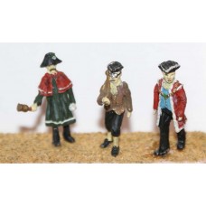 F39 Town Hall Dignitaries - 3 figures Unpainted Kit OO Scale 1:76 