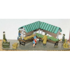 F3 Market scene & figures Unpainted Kit OO Scale 1:76 