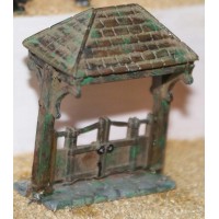 F40 Lych Gate (suitable for churchyard) F40 Unpainted Kit OO Scale 1:76