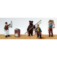 F44 Street Characters Unpainted Kit OO Scale 1:76 