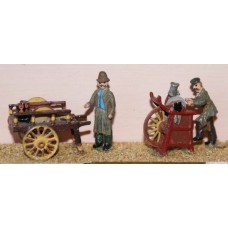 F45 Knife Grinder & Hot Chestnut man Unpainted Kit OO Scale 1:76 