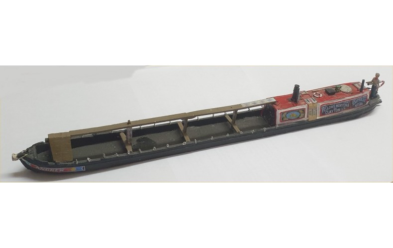 F4c 72ft Canalboat Steamer Unpainted kit (OO scale 1/76th)