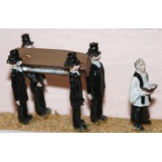 F64 Victorian Funeral Scene Unpainted Kit OO Scale 1:76 