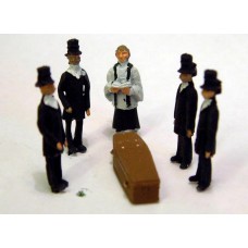 F64p Painted Funeral Scene OO 1:76 Scale Model Kit