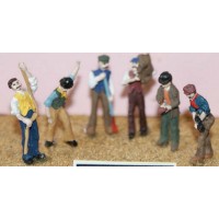 F90 6 Working figures - set 1 Unpainted Kit OO Scale 1:76 