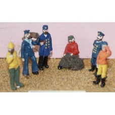 F92 6 Wharfside figures Unpainted Kit OO Scale 1:76 