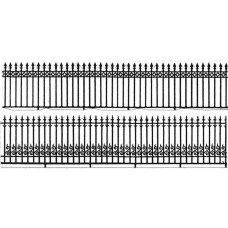 F125 Fencing - brass-scroll & diamond F125 Unpainted Kit OO Scale 1:76