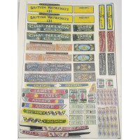 FT3 Canalboat Steamer Waterslide Transfers (OO Scale 1/76th)