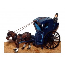 G10 Hansom cab (horse drawn) Unpainted Kit OO Scale 1:76