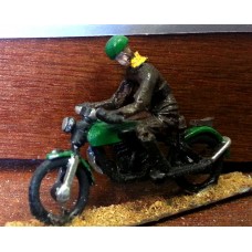 G12 early Motor Cycle & Rider Unpainted Kit OO Scale 1:76