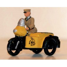 G12b AA Motorbike/sidecar & Riding Figure Unpainted Kit OO Scale 1:76