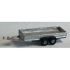 G159c 11ft Farm Lowside Trailer + Load Unpainted Kit OO Scale 1:76