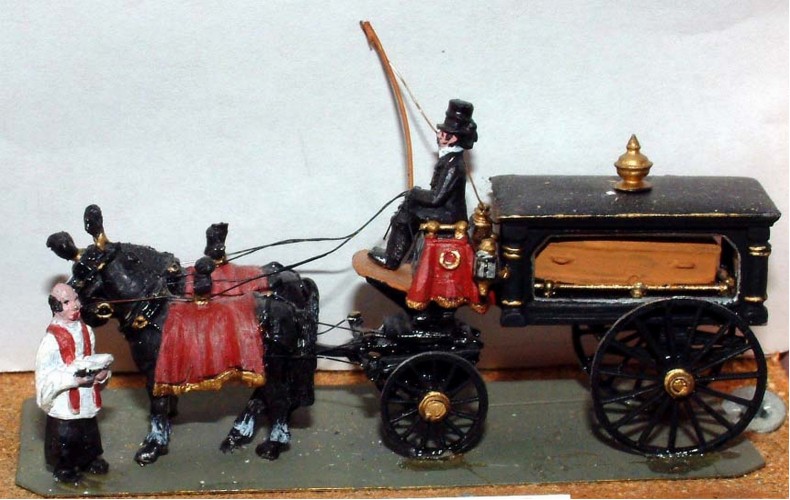 G18 Victorian horse drawn Hearse Unpainted Kit OO Scale 1:76
