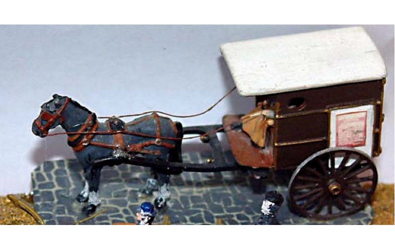 G24 2 wheeled Parcel Van - 1 horse Unpainted Kit OO Scale 1:76