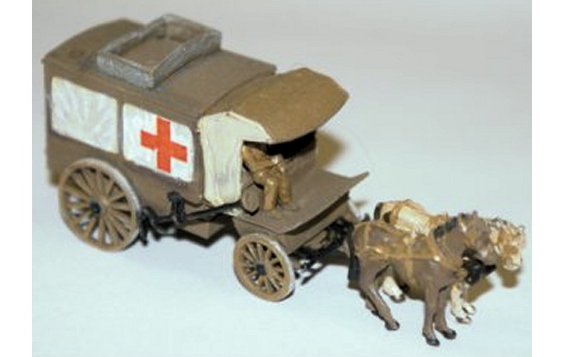 G30 NEW Covered Ambulance Wagon circ 1900 Unpainted Kit OO Scale 1:76