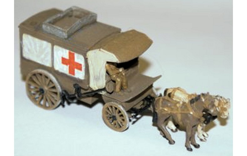 G30 NEW Covered Ambulance Wagon circ 1900 Unpainted Kit OO Scale 1:76