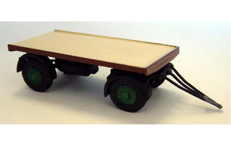 G62 4 wheel drawbar trailer 1950's Unpainted Kit OO Scale 1:76