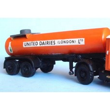 G63 Chemical tanker trailer 1950's Unpainted Kit OO Scale 1:76