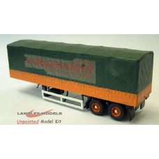 G6 Scammell 34ft Canvas covered trailer Unpainted Kit OO Scale 1:76