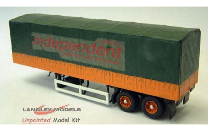 G6 Scammell 34ft Canvas covered trailer Unpainted Kit OO Scale 1:76