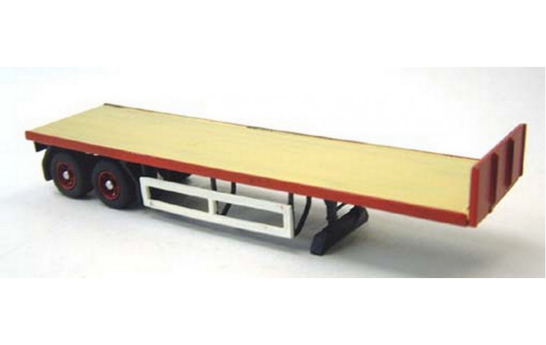 G6a Scammell 34ft flatbed trailer Unpainted Kit OO Scale 1:76