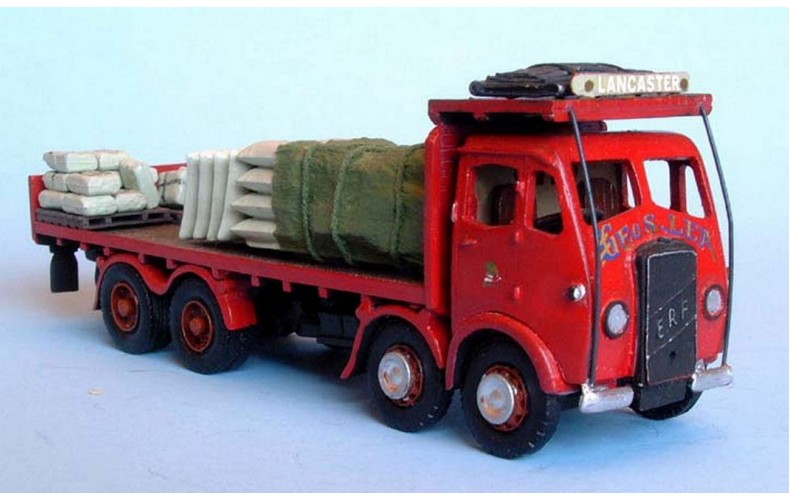 G75 ERF flatbed - cab over 1947 Unpainted Kit OO Scale 1:76